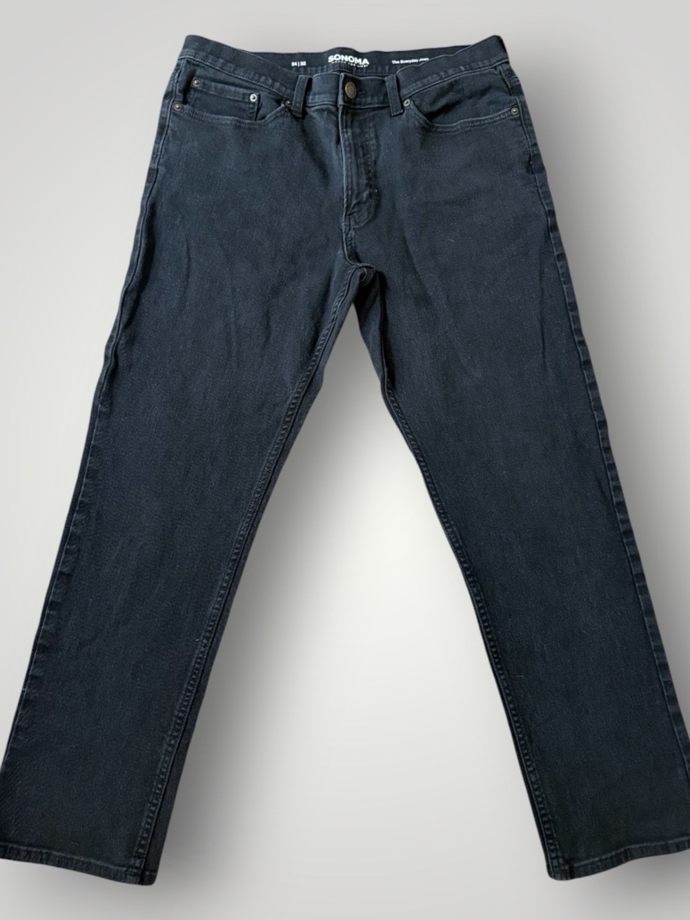 Sonoma Men's Straight Jeans - Charcoal Black